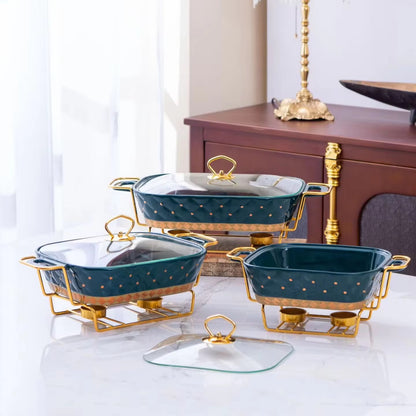 Elegant Ceramic Chafing Dish