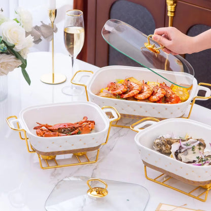 Elegant Ceramic Chafing Dish