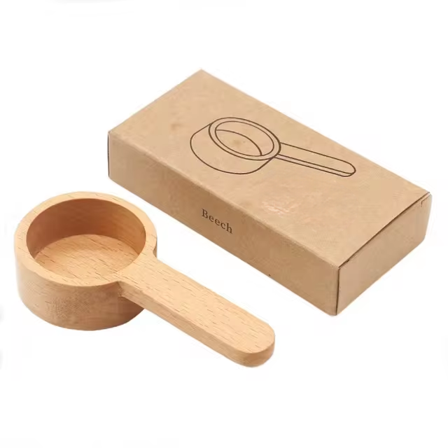 Wooden Measuring Spoon Set Kitchen Measuring Spoons Tea Coffee Scoop Sugar Spice Measure Spoon Measuring Tools for Cooking Home