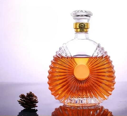 Whiskey Decanters for Liquor Scotch Bourbon, Novelty Design Wine Glass Bottle, Lead-Free Glass Bottle