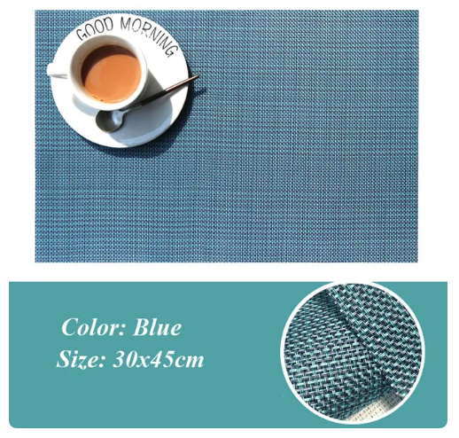 Blue PVC Placemats