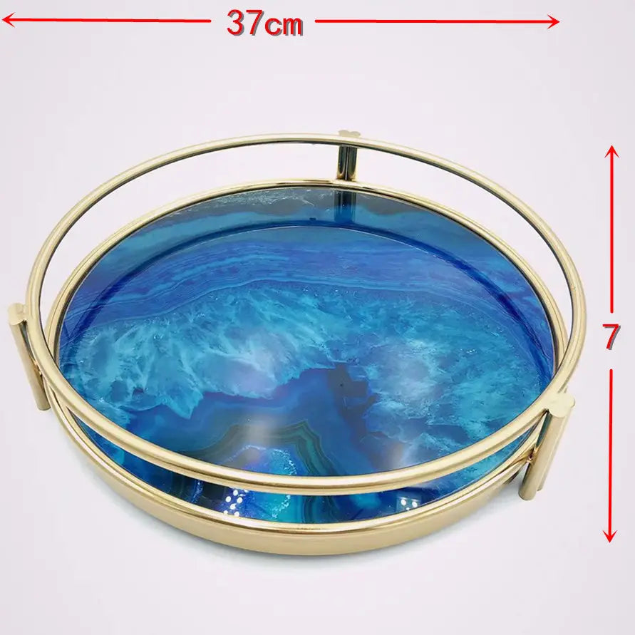 Decorative Round Tray - Vanity Tray