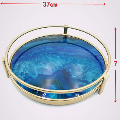 Decorative Round Tray - Vanity Tray
