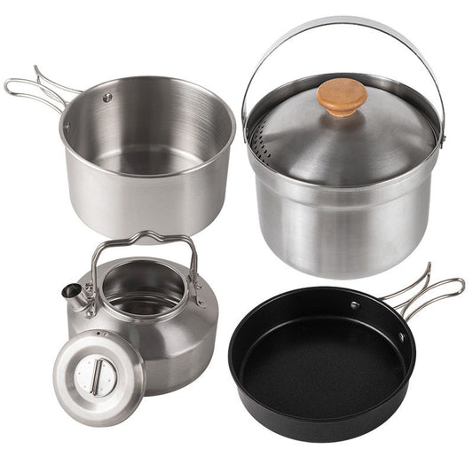 Bradbery Portable Camping Cookware - Set of 4 pieces
