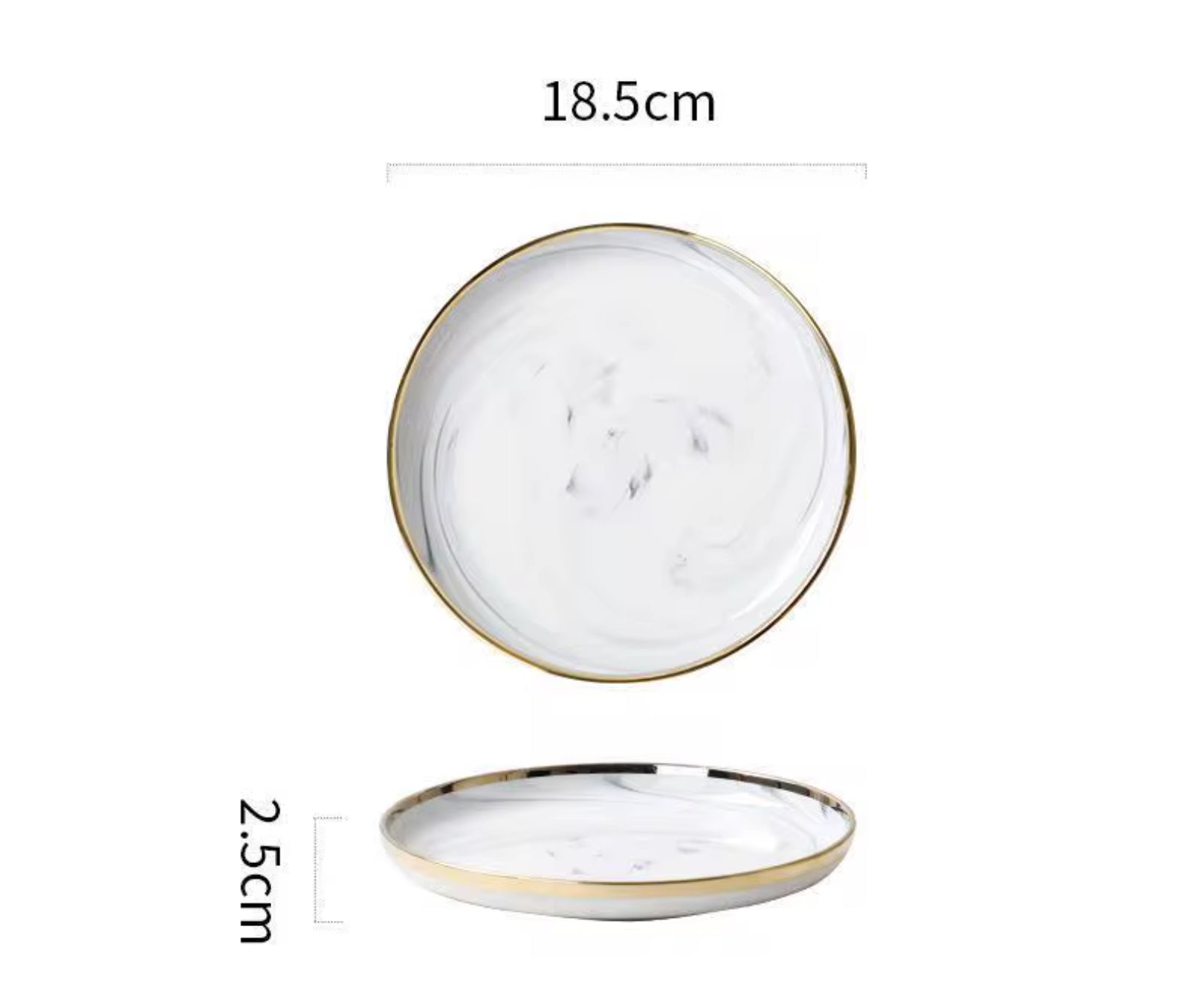 Elegant Dinner Set Premium Dinnerware Ceramic Dinnerware Set with Gold Rim