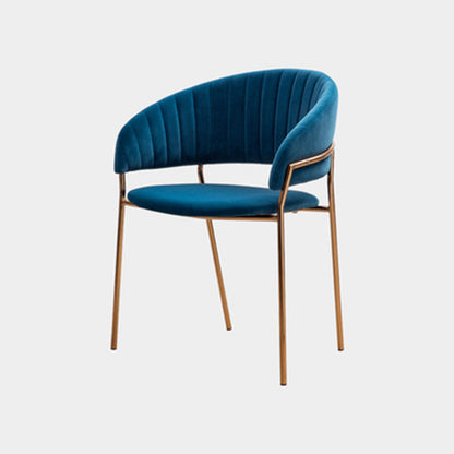 Gold Plated Makeup Chair Dining Room Chair Modern Luxury