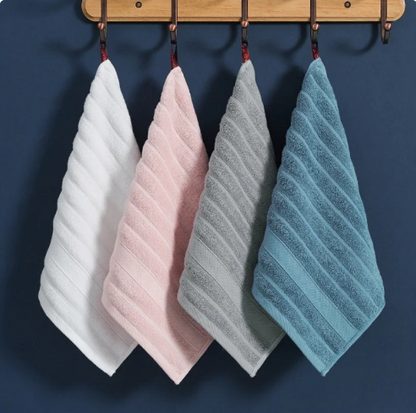 4pcs Useful Towel Square Face Towels Strong Water Absorption Kids Children Small Pure Cotton Towel Wipe Hands 35*35cm