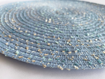 Blue Round Cotton Placemat