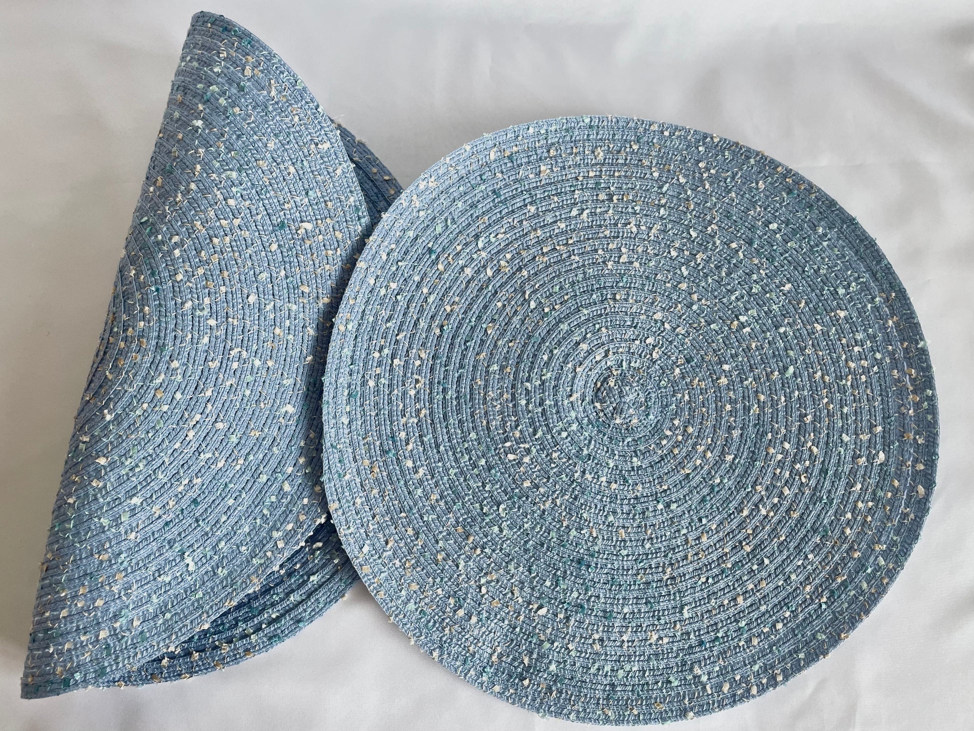 Blue Round Cotton Placemat