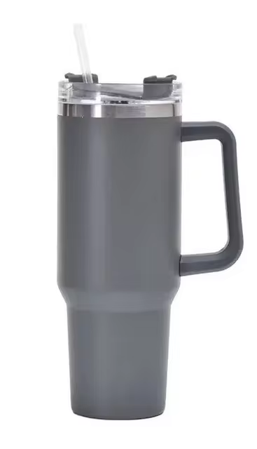40oz 1200ML High Quality Insulated Tumbler with Handle Straw Double Wall Thermal Iced Travel Cup Coffee Cup Perfect Gift