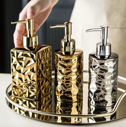 Ceramic Liquid Soap Dispensers Luxury Bathroom Accessories Elegant Soap Dispensers