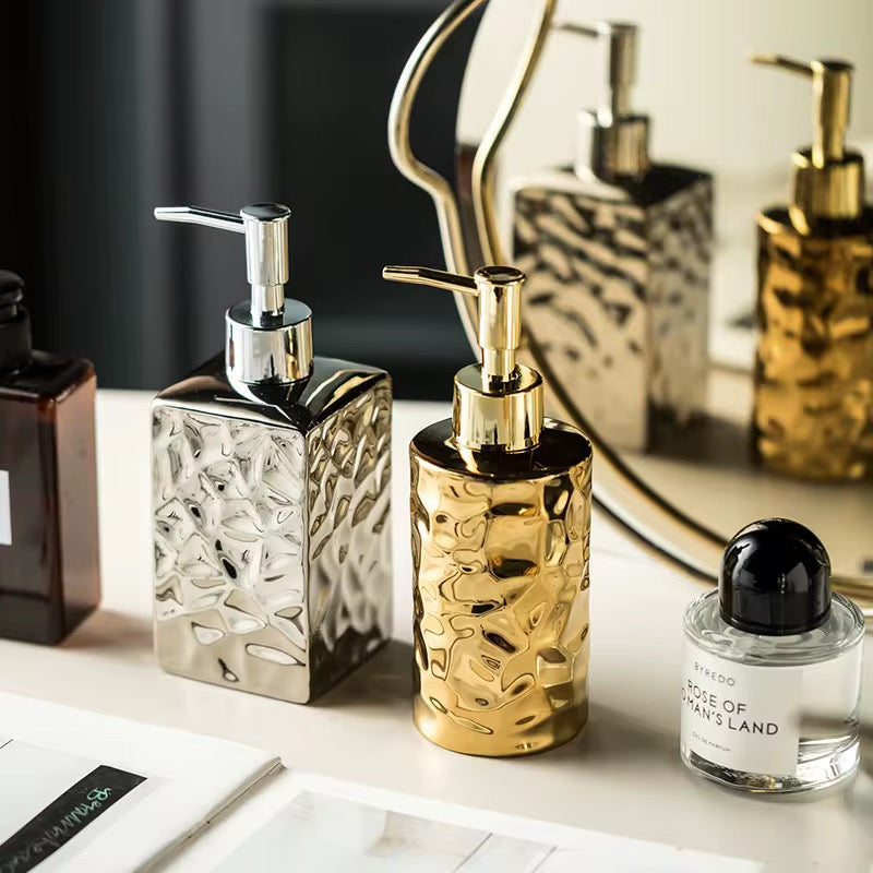 Ceramic Liquid Soap Dispensers Luxury Bathroom Accessories Elegant Soap Dispensers