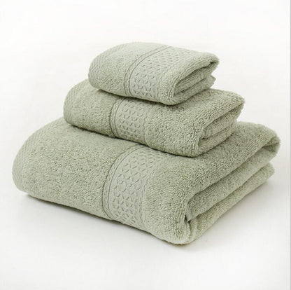 Thickened 100% cotton face Towel Adult Bath Towels water uptake Solid Color Soft No shedding Do Not Fade bathroom home hotel luxury towels