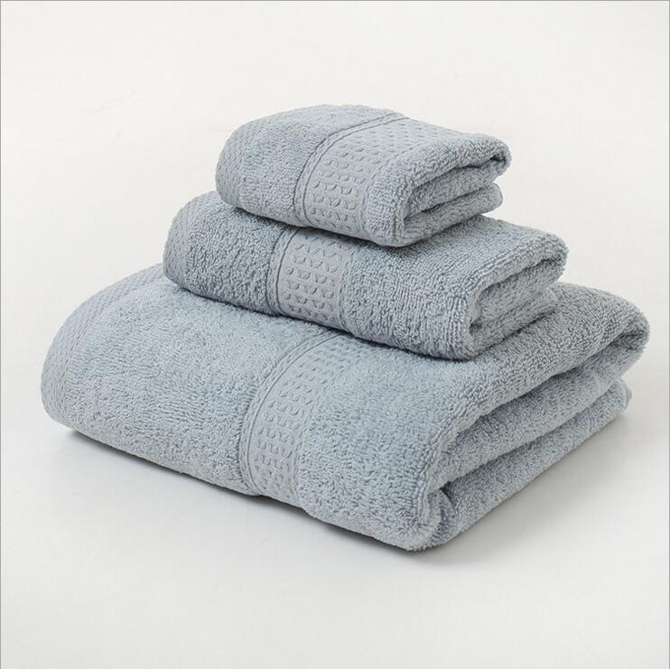 Thickened 100% cotton face Towel Adult Bath Towels water uptake Solid Color Soft No shedding Do Not Fade bathroom home hotel luxury towels