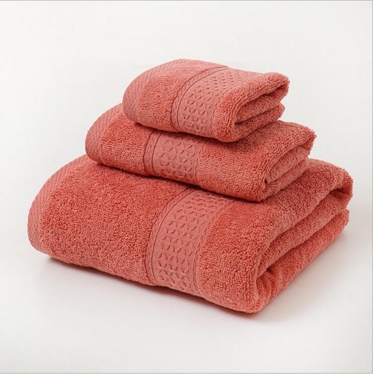 Thickened 100% cotton face Towel Adult Bath Towels water uptake Solid Color Soft No shedding Do Not Fade bathroom home hotel luxury towels