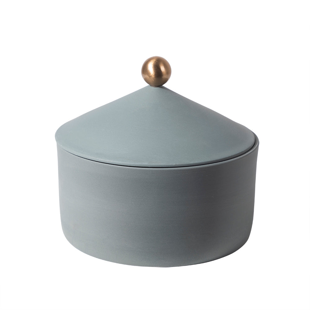 Crestline Jars Canisters Decorative Jars Gray Beige White Trinkets with Lid