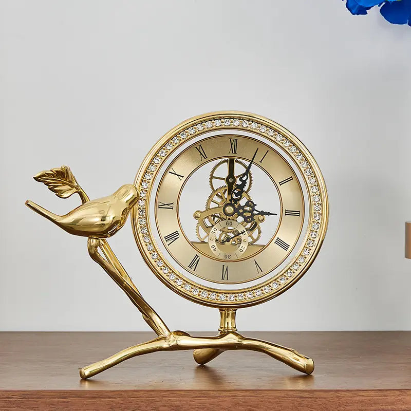 Modern Luxury Bird Desk Clock