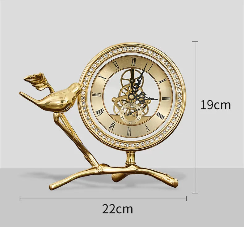Modern Luxury Bird Desk Clock