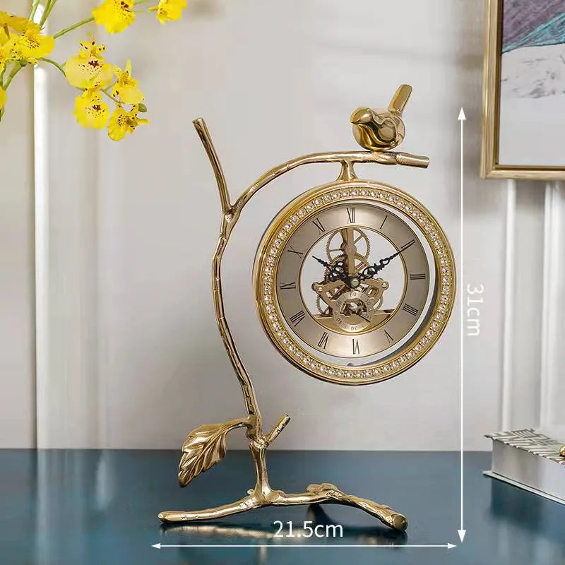 Modern Luxury Bird Desk Clock