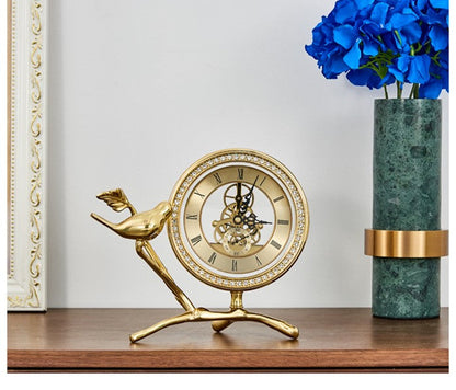 Modern Luxury Bird Desk Clock
