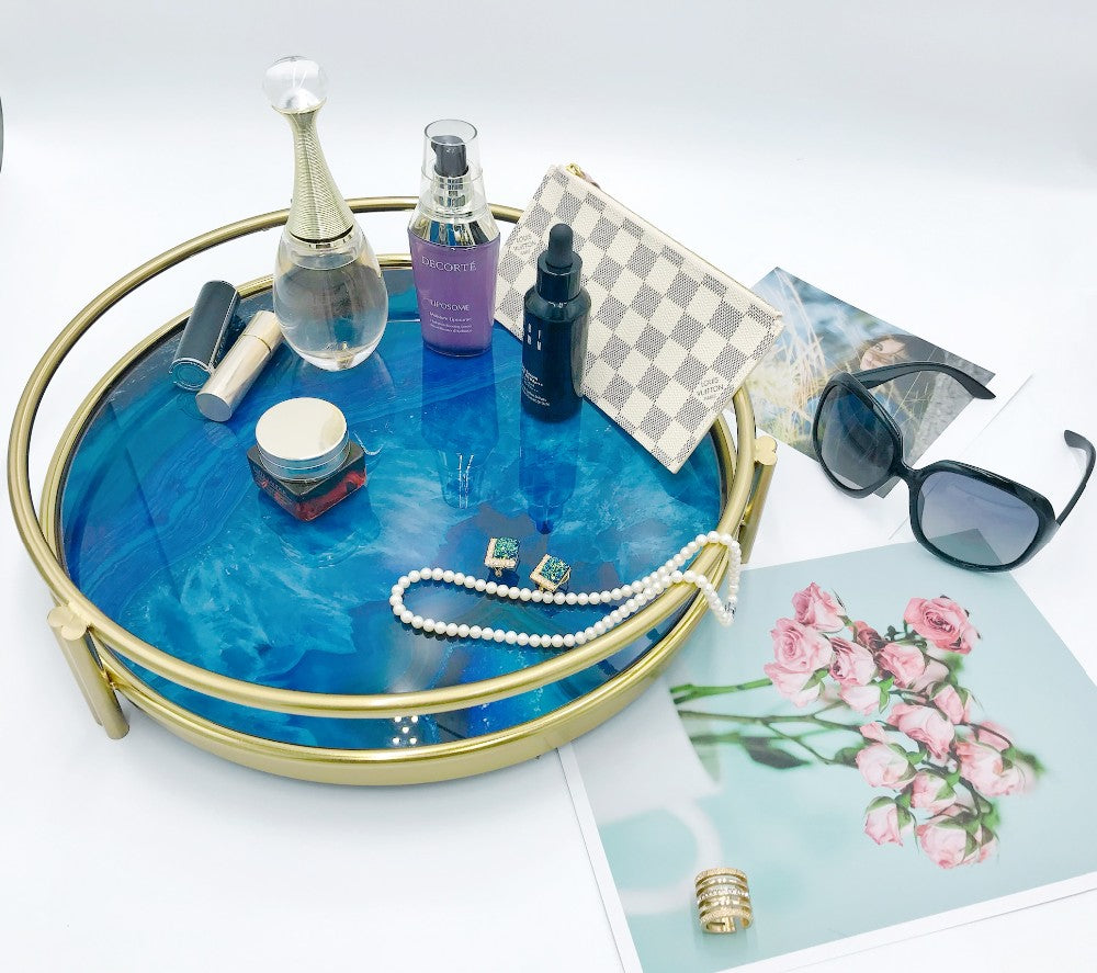 Decorative Round Tray - Vanity Tray