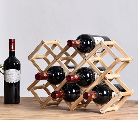 Wooden Wine Rack Minimalist Wine Rack