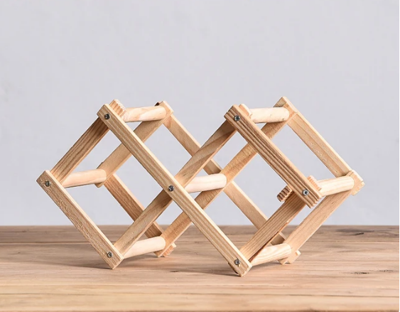 Wooden Wine Rack Minimalist Wine Rack