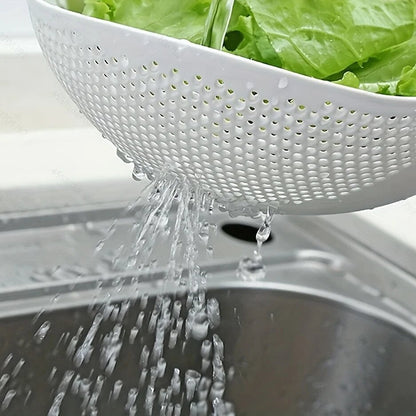 Jewel Silicone Colander White Strainer
