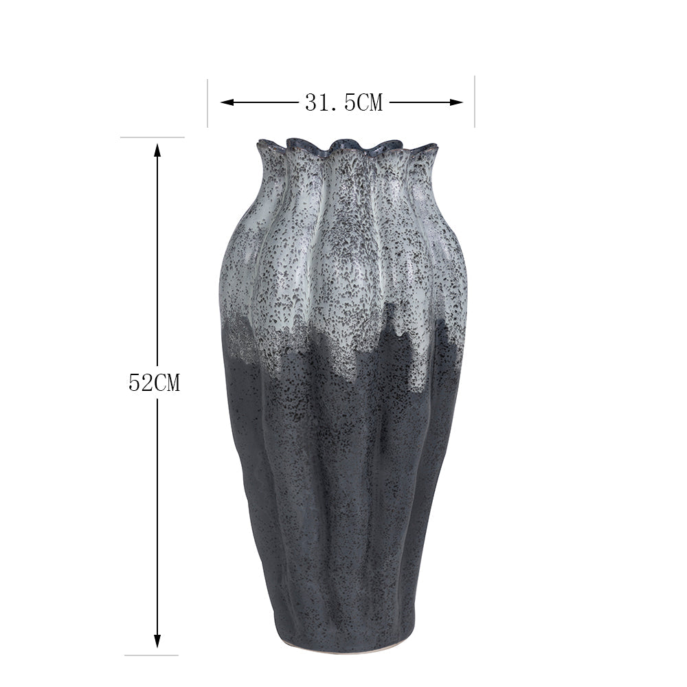 Large Plant Pot Black Vase