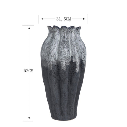 Large Plant Pot Black Vase