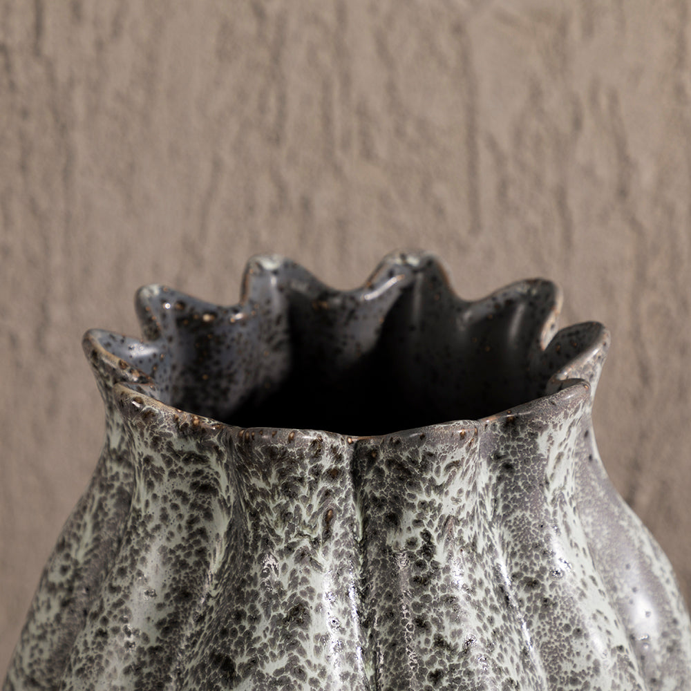 Big Vase Modern Black Gray