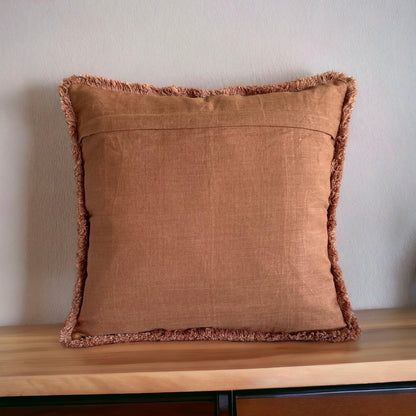 Linen Cushion Cover Rustic Red Orange Linen Cushion Cover Rustic Red Orange 100% linen 45*45cm Back zipper closure Sold per piece Pillow insert sold separately Made in India