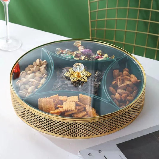 Elegant Serving Trays with Compartments