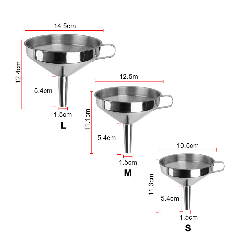 Willow Stainless Steel Funnel