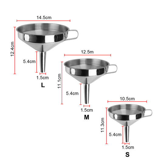Willow Stainless Steel Funnel