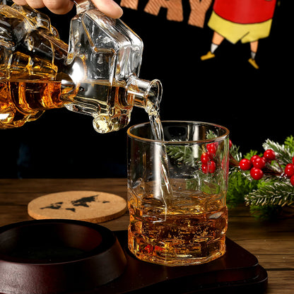 Premium Whiskey Decanter Set Granade Shape Decanter Set