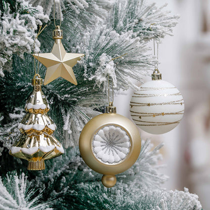 Christmas Gold & Silver Baubles and Ornaments Set of 100