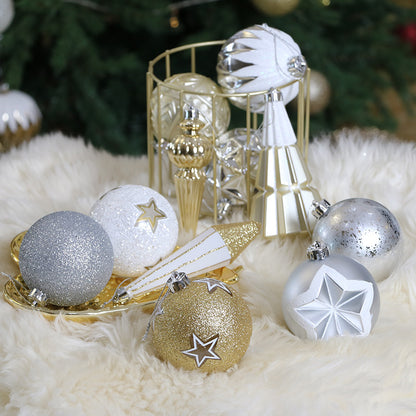 Christmas Gold & Silver Baubles and Ornaments Set of 100