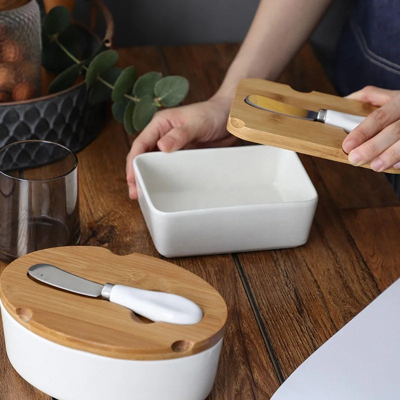Butter Container with Knife Set High Quality Butter Container Set
