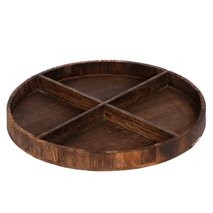 Wooden Snacks Tray High Quality Tray with Partitions