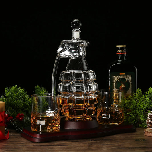 Premium Whiskey Decanter Set Granade Shape Decanter Set