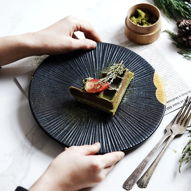 Modern Plates Luxury Dinner Plates Black Dinner Plates