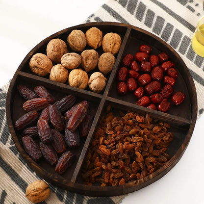 Wooden Snacks Tray High Quality Tray with Partitions