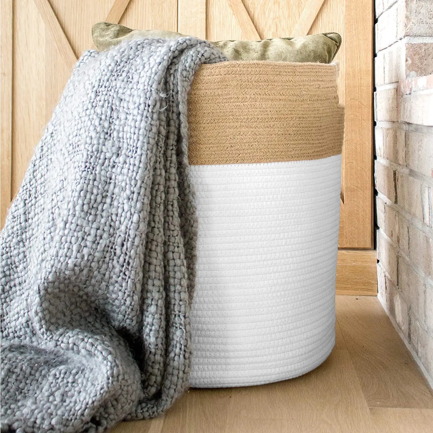 Premium Laundry Hamper Fabric Storage Basket