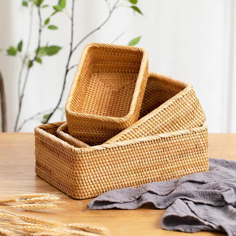 Rattan Storage Baskets Wicker Baskets
