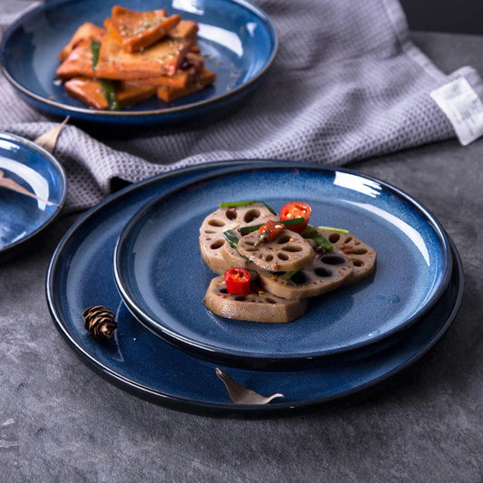 Blue Dinner Sets Modern Dinnerware Premium Dinner Plates