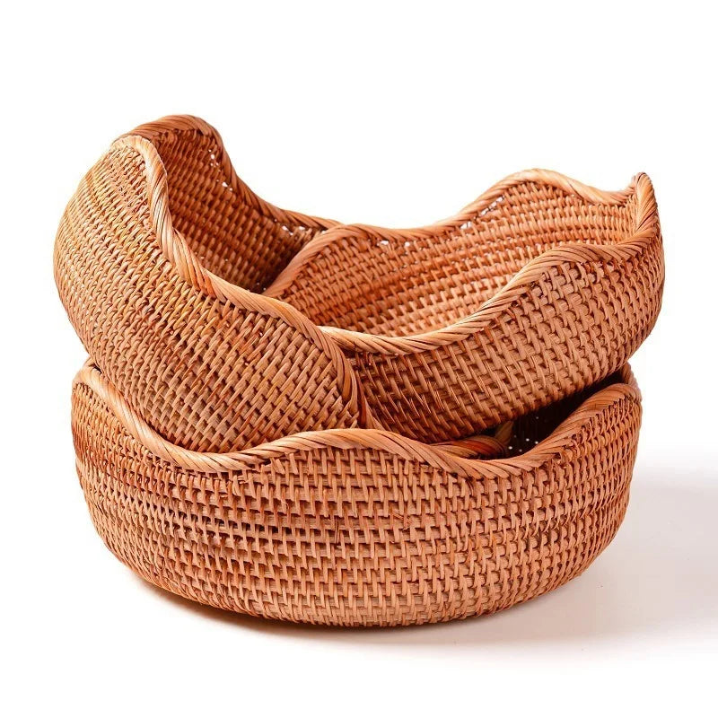 Wicker Baskets Storage Trays Rattan Trays