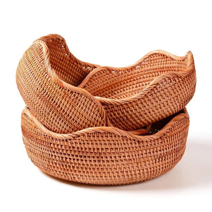 Wicker Baskets Storage Trays Rattan Trays