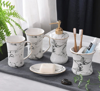 Clara Bathroom Accessories - Set of 5 pieces