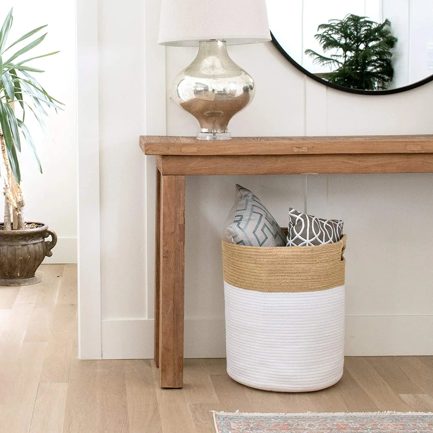 Premium Laundry Hamper Fabric Storage Basket